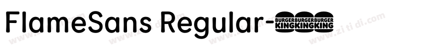 FlameSans Regular字体转换 FlameSans Regular字体转换